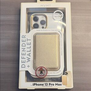 MVMT Gold Defender Wallet Case for iPhone 13 Pro Max